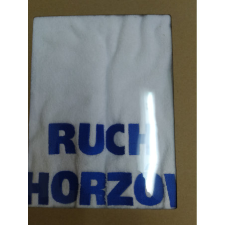 Ręcznik z logo Ruch Chorzów- biały, mały